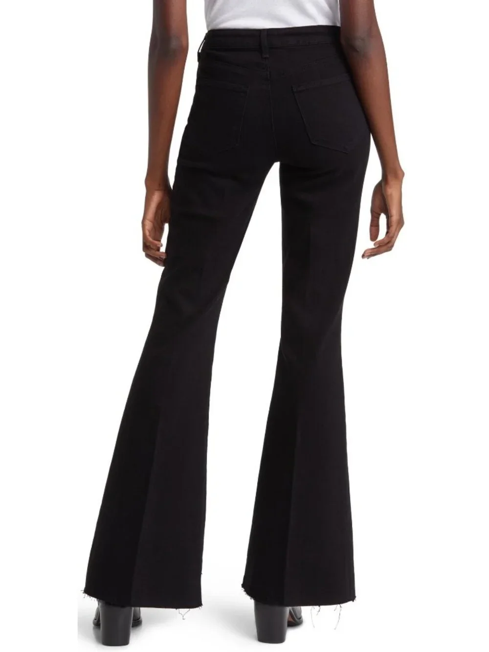L'AGENCE  Sera High Waist Flare Black Denim Jeans Size 26 New